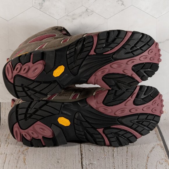 Merrell Women's Moab 2 Mid Wp Boulder Blush Boulder/Blush Size 12 M - Picture 7 of 15